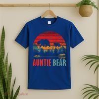 Vintage Retro Auntie Bear Funny Gift T-Shirt thumb 2