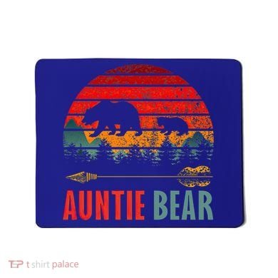 Vintage Retro Auntie Bear Funny Gift Mousepad