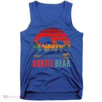 Vintage Retro Auntie Bear Funny Gift Tank Top