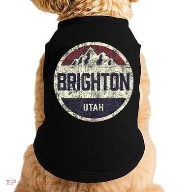 Vintage Retro Brighton Utah Mountain Circle Ski Doggie Tank