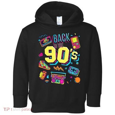 Vintage Retro Back To 90S Toddler Hoodie