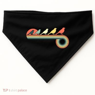 Vintage Retro Bird USA-Made Doggie Bandana