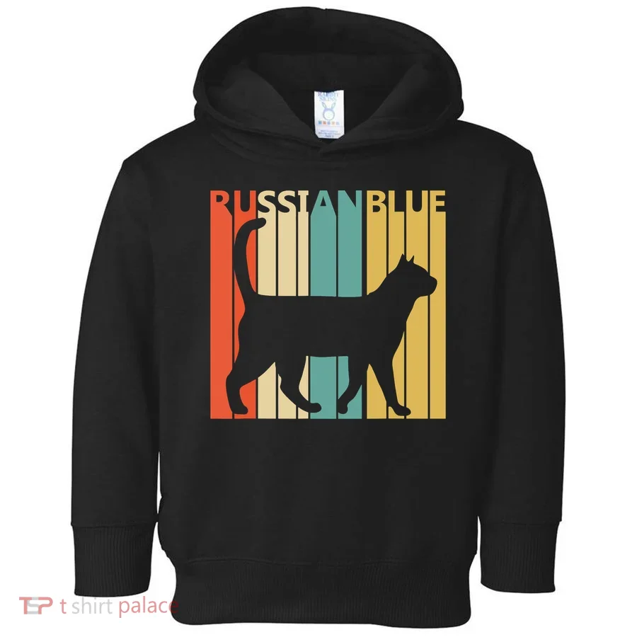 Vintage Russian Blue - Cat Owner Gift Toddler Hoodie