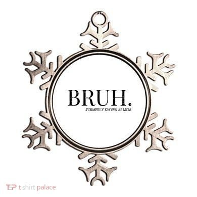 Vintage Retro Bruh Formerly Known As Mom Ornament