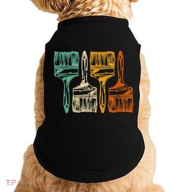 Vintage Retro Brush Painter Doggie Tank