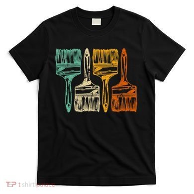 Vintage Retro Brush Painter T-Shirt