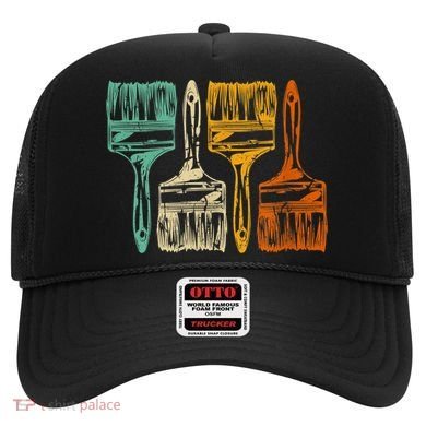 Vintage Retro Brush Painter Hat
