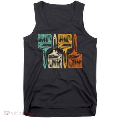 Vintage Retro Brush Painter Tank Top