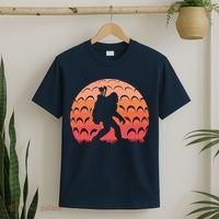 Vintage Retro Bigfoot Golf Golfer Sasquatch T-Shirt thumb 2