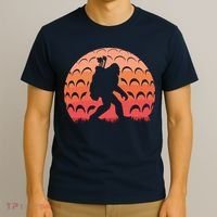 Vintage Retro Bigfoot Golf Golfer Sasquatch T-Shirt thumb 3