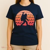 Vintage Retro Bigfoot Golf Golfer Sasquatch T-Shirt thumb 4