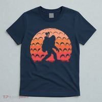 Vintage Retro Bigfoot Golf Golfer Sasquatch T-Shirt thumb 5