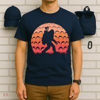 Vintage Retro Bigfoot Golf Golfer Sasquatch T-Shirt thumb 6