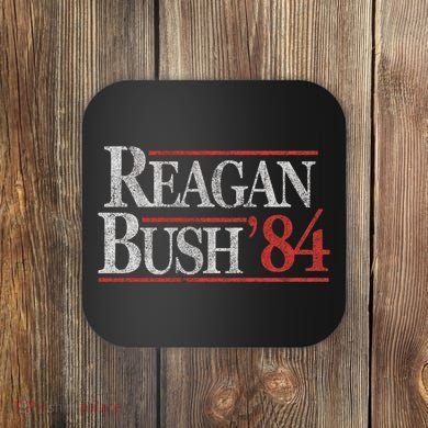 Vintage Reagan Bush 1984 Coaster
