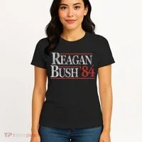 Vintage Reagan Bush 1984 Women's T-Shirt thumb 4