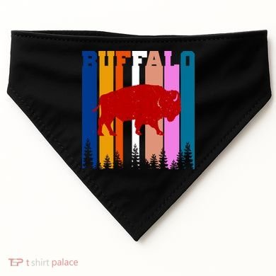 Vintage Retro Buffalo USA-Made Doggie Bandana