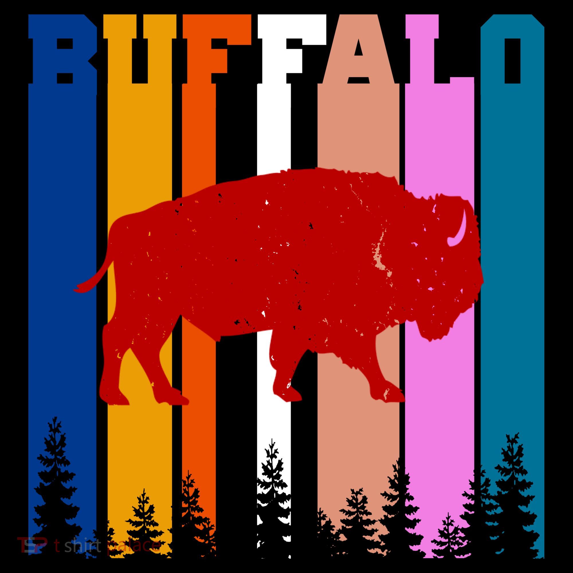 Vintage Retro Buffalo T-Shirt