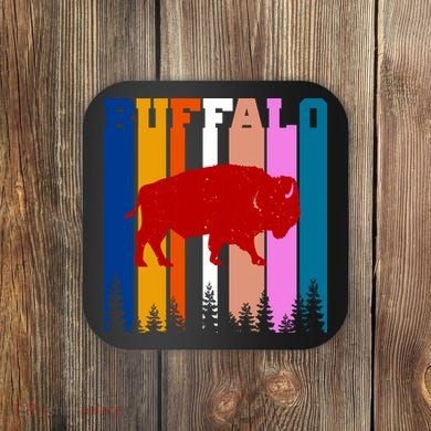 Vintage Retro Buffalo Coaster