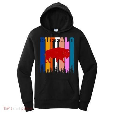 Vintage Retro Buffalo Women's Hoodie