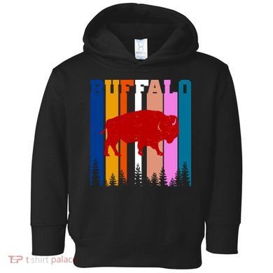 Vintage Retro Buffalo Toddler Hoodie