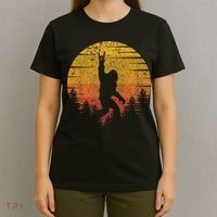 Vintage Retro Bigfoot Funny Rock & Roll Bigfoot Music Lovers T-Shirt thumb 4