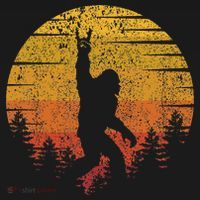 Vintage Retro Bigfoot Funny Rock & Roll Bigfoot Music Lovers T-Shirt thumb 7