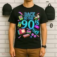 Vintage Retro Back To 90S T-Shirt thumb 6