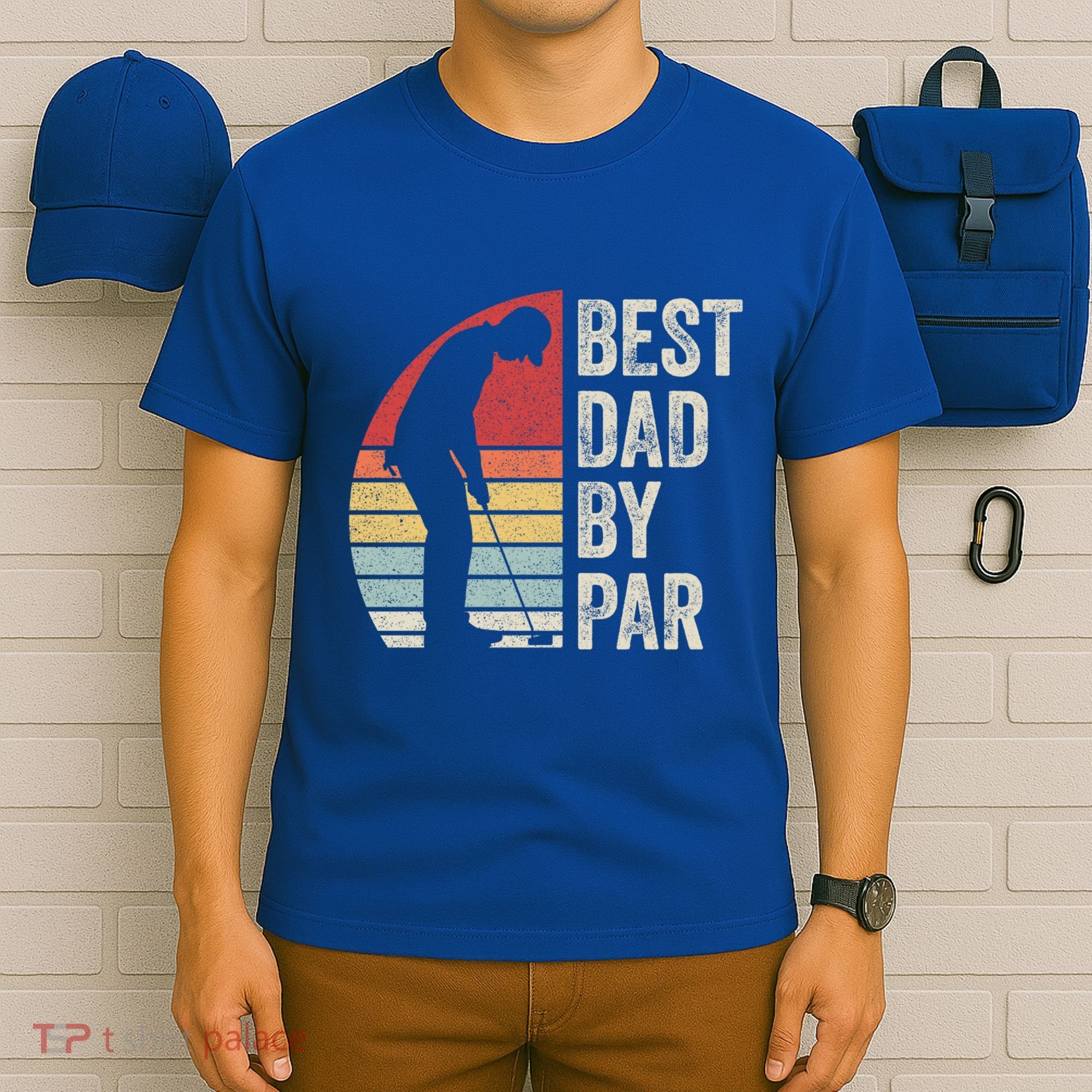Vintage Retro Best Dad By Par Daddy FatherS Day Funny Gift T-Shirt