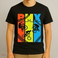 Vintage Retro Bmx Funny Bmx Rider Bicycle Motocross T-Shirt thumb 3