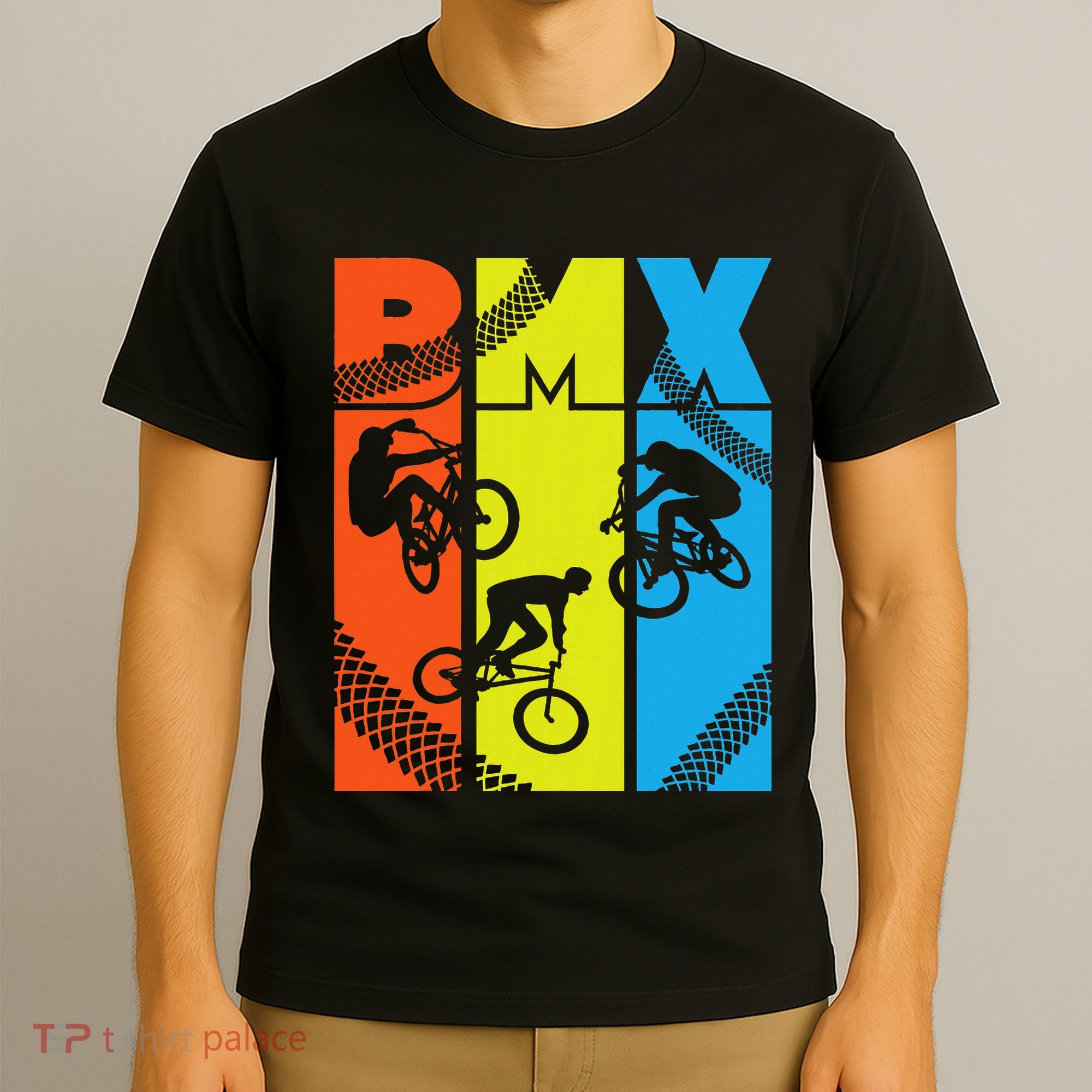 Vintage Retro Bmx Funny Bmx Rider Bicycle Motocross T-Shirt