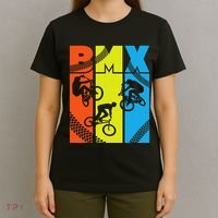 Vintage Retro Bmx Funny Bmx Rider Bicycle Motocross T-Shirt thumb 4