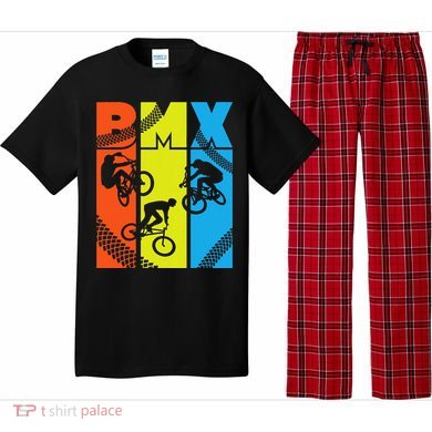 Vintage Retro Bmx Funny Bmx Rider Bicycle Motocross Pajama Set