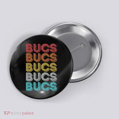 Vintage Retro Bucs Button
