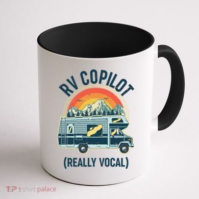 Vintage RV Copilot Really Vocal Coffee Mug back