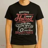 Vintage Rockabilly Classic Muscle Car Show Hotrod Ratrod T-Shirt thumb 3