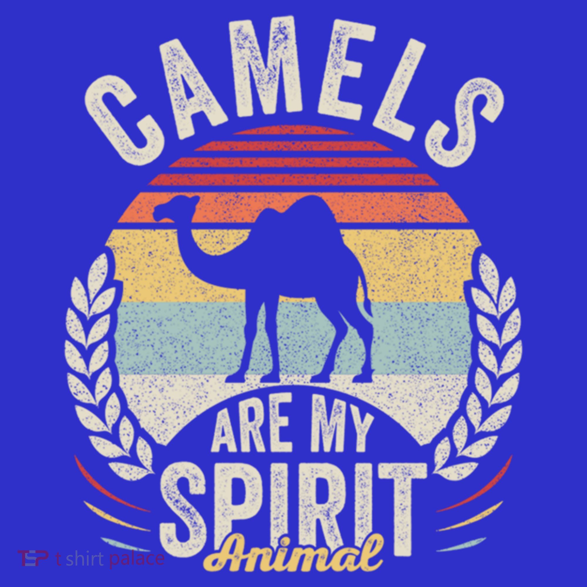 Vintage Retro Camels Are My Spirit Animal Camel Lover Gift T-Shirt