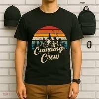 Vintage Retro Camping Crew Family Friends Matching T-Shirt thumb 6
