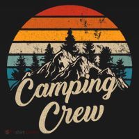Vintage Retro Camping Crew Family Friends Matching T-Shirt thumb 7