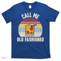 Vintage Retro Cocktail Call Me Old Fashioned Bartender Gift T-Shirt thumb 0