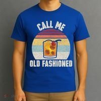 Vintage Retro Cocktail Call Me Old Fashioned Bartender Gift T-Shirt thumb 3