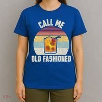 Vintage Retro Cocktail Call Me Old Fashioned Bartender Gift T-Shirt thumb 4
