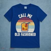 Vintage Retro Cocktail Call Me Old Fashioned Bartender Gift T-Shirt thumb 5