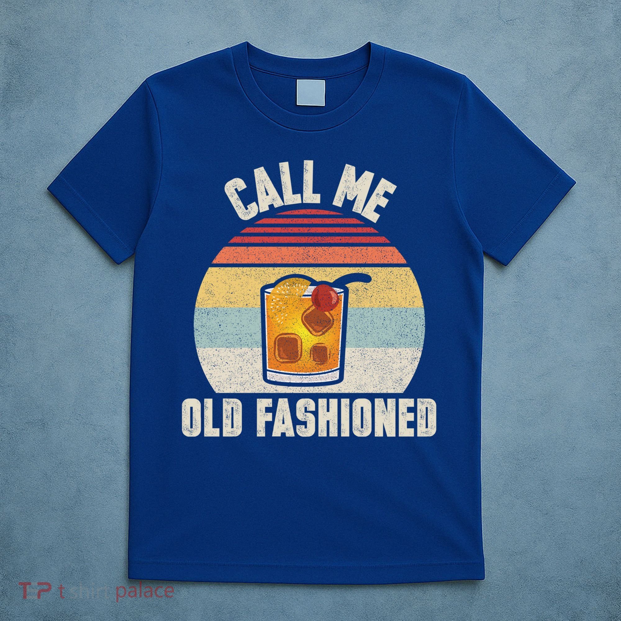 Vintage Retro Cocktail Call Me Old Fashioned Bartender Gift T-Shirt