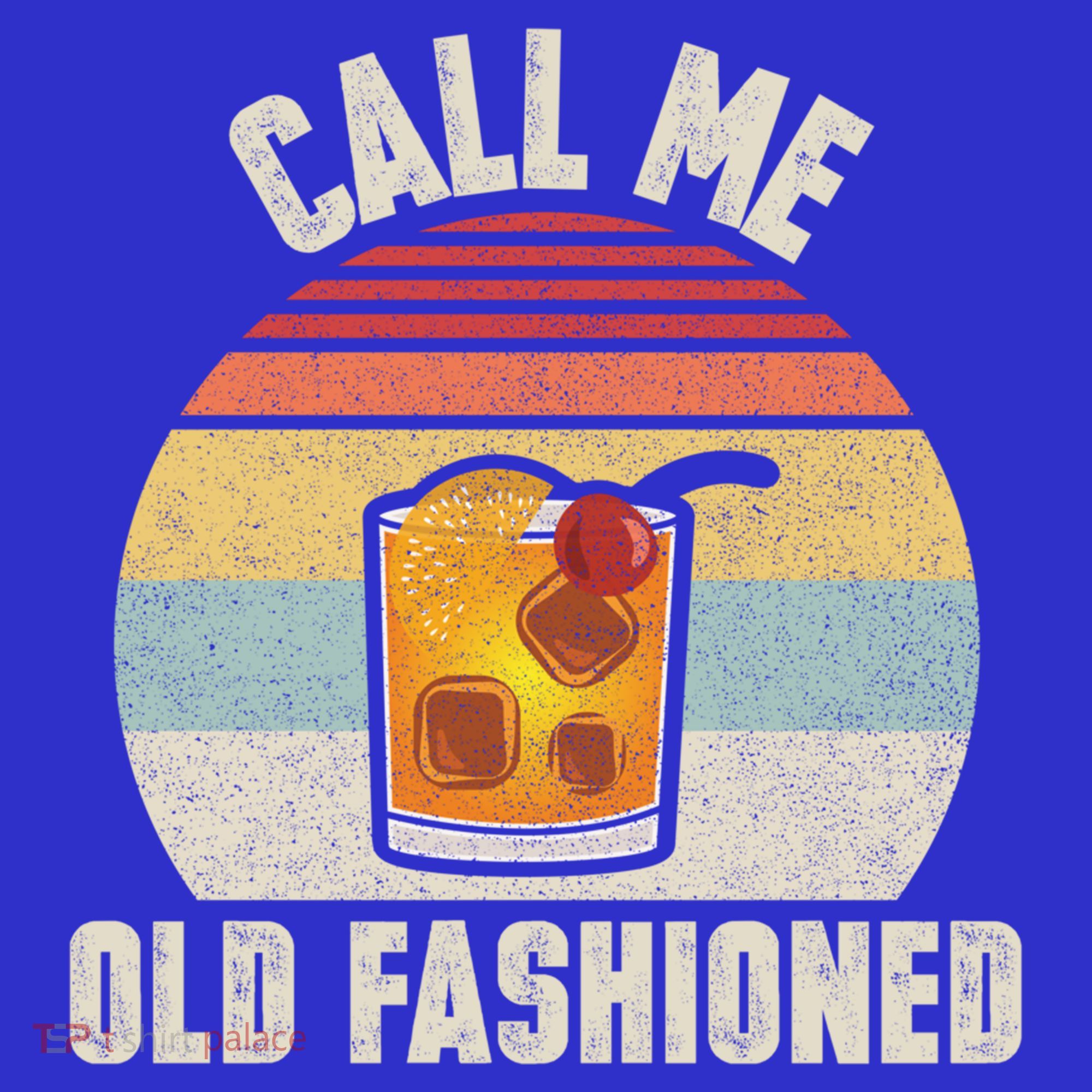 Vintage Retro Cocktail Call Me Old Fashioned Bartender Gift T-Shirt
