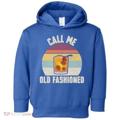 Vintage Retro Cocktail Call Me Old Fashioned Bartender Gift Toddler Hoodie