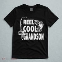 Vintage Reel Cool Grandson Birthday Fishing T-Shirt thumb 5