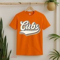 Vintage Retro Cubs Sports Logo T-Shirt thumb 2