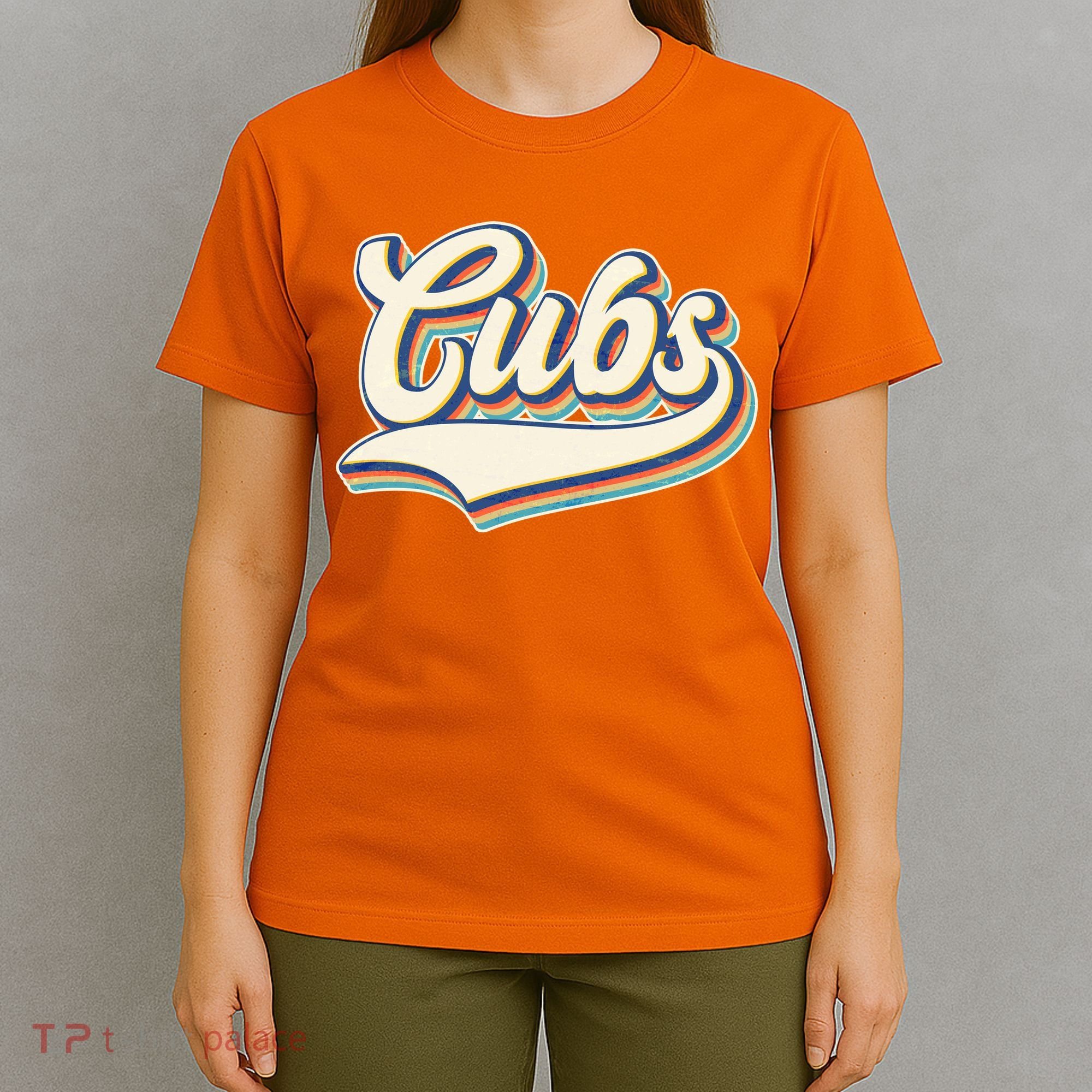 Vintage Retro Cubs Sports Logo T-Shirt