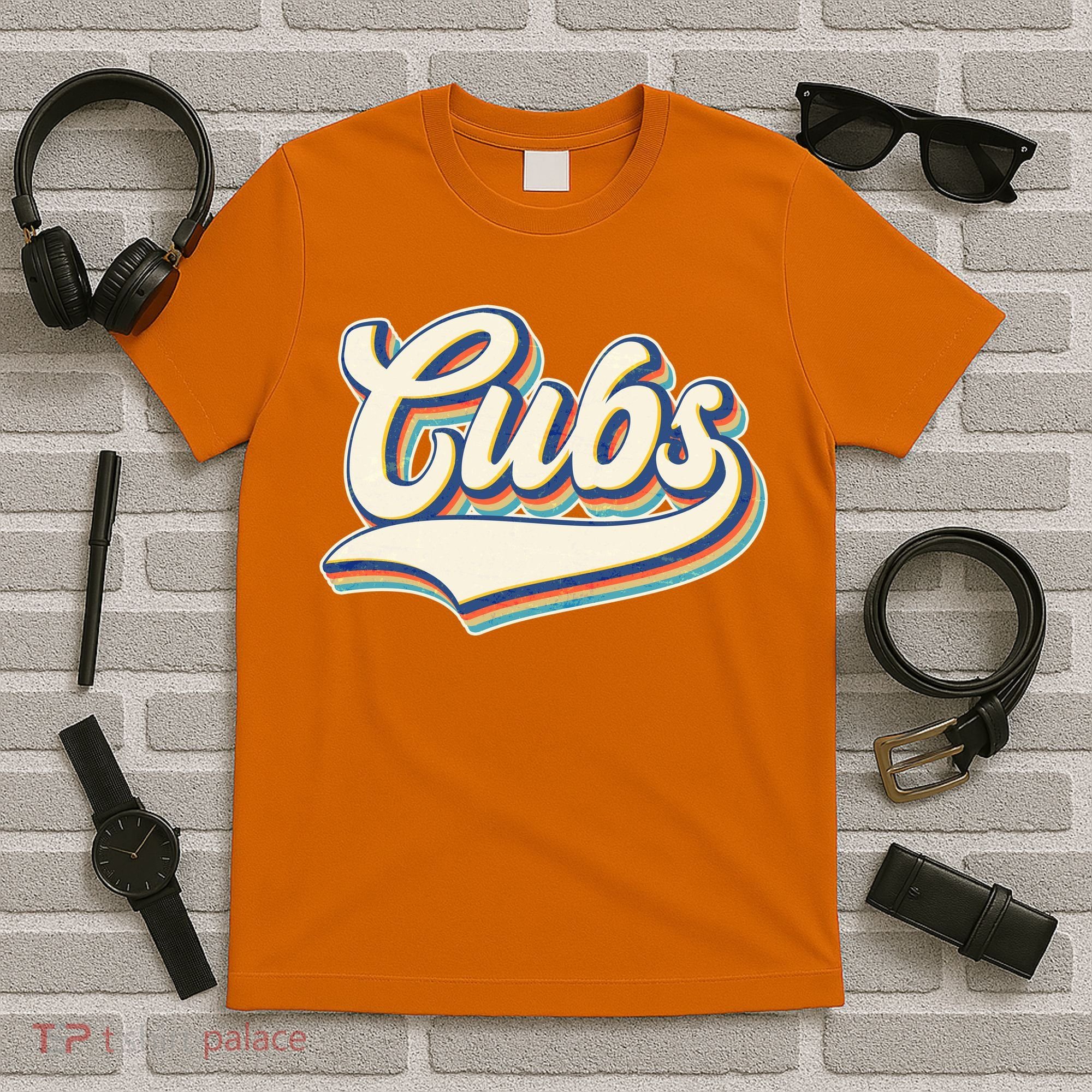Vintage Retro Cubs Sports Logo T-Shirt
