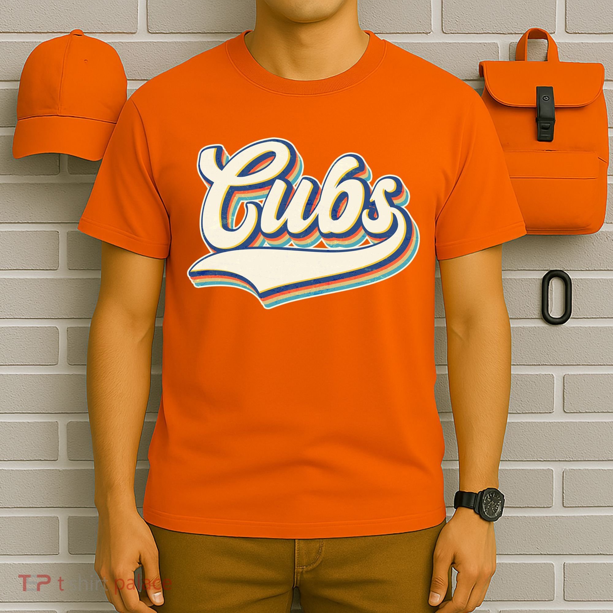 Vintage Retro Cubs Sports Logo T-Shirt